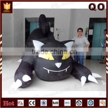 2016 halloween awesome decoration 3m black giant inflatable cat for sale