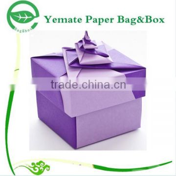 recycle handmade paper gift packaging box/ hard paper gift box