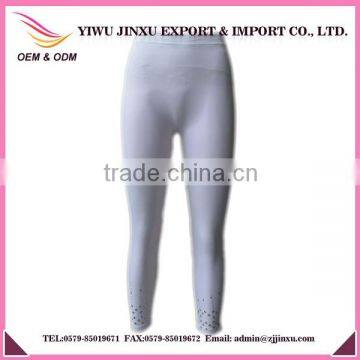 Wholesale Pure Color Seamless Sports Tights Custom Rhinstone Stretch Fabric For Women Leggings