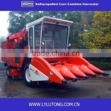 Professional LUTONG 4YZP-2 / 4YZ-4 / 4YZ-4B self-propelled corn combine harvester