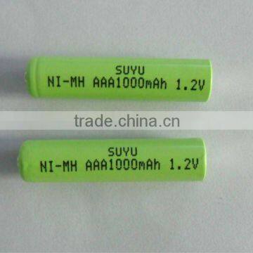 NiMH Rechargeable Cell AAA 1.2 V 1000mAh battery