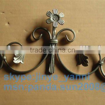 hammer forged iron rosettes