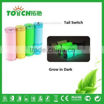 Mini Led Flashlight Rubber 9 Led Promotional Gift Flashlight photo-3