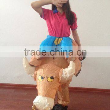 DJ-CO-110 INFLATABLE BULL RIDER ADULT FANCY DRESS COSTUME COWBOY NIGHT OUTFIT photo-3