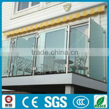 Stainless steel glass indoor balcony railing