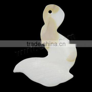 White Sea Natural Freshwater Shell Pendants