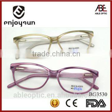 HOTSELLING Colored fashion students acetate hand made spectacles optical frames eyewear eyeglasses