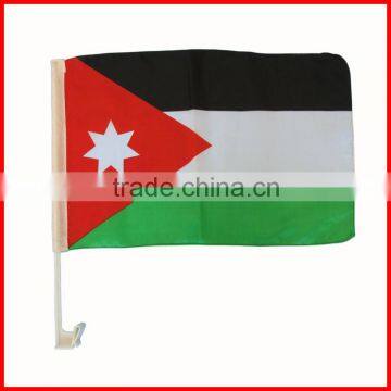 170T polyester flag,red black white green flag,30*45cm Jordan car flag