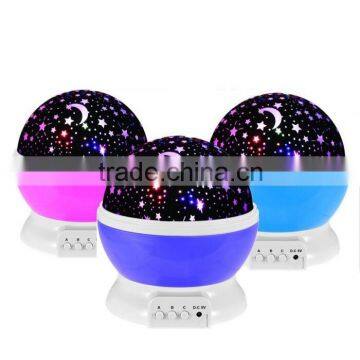 360 Degree Rotatable Cosmos Star Moon Ceiling Projector Night Light