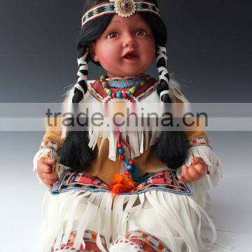 22''handmade in silicon vinyl Indian Native doll American Girl