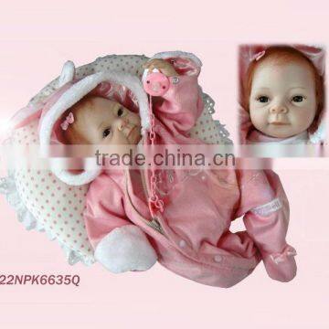 Fashion high quality 55cm reborn soft vinyl reborn baby dolls