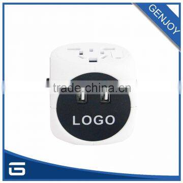 travel plug socket adapter with usb outlet cube charger