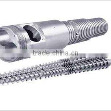 high quality bimetallic or nitriding conical twin screw barrel