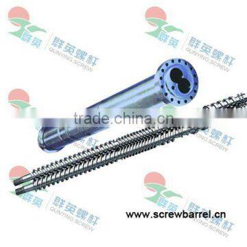 parallel twin screw and barrel for plastic extruder machine