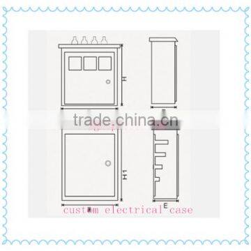 Perforated aluminum plate metal ip65 electronics enclosure,custom metal electrical case