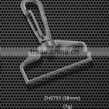 Black Nickel Plated Metal Spring Snap Hook for 38mm/1.5 inches Webbing Strap
