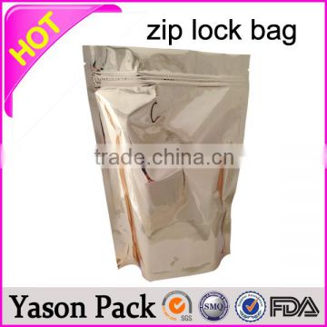 YASON good price food standing up pouches with zipper hign quality foil zipper bag