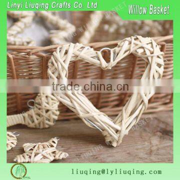 Folk Art Handmade Heart Shape Willow Crafts Cool Crafts Wicker Handicraft Heart Decoration