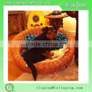 2016 newest Cheap 100% Handmade brown Willow Pet Basket for animal