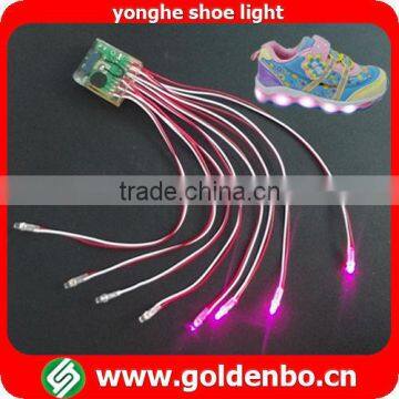 Waterproof shoe decoration pink light