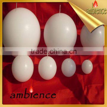 ball shaped candle praffin wax religious white candle home decoractio gift