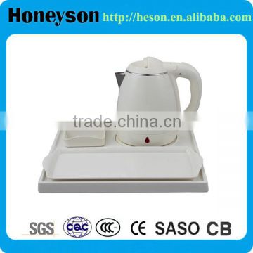 hotel equipment A-K12 electric water kettle and melamine tray set hospitality supplies