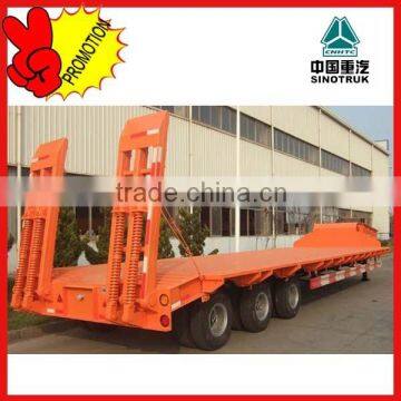 Low Price 3 Axle Lowbed Truck Trailer with Ladder