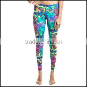 Wholesale Custom-made Sublimation Printed Eco Women Yoga Pants