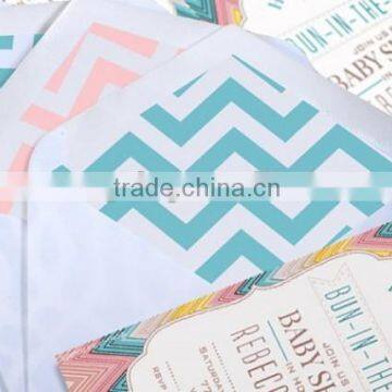 Glitter envelops with liner Printed Customized Envelope                        
                                                Quality Choice
