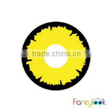 Yellow Angelic Hollywood fancy cosplay color contact lens Crazy contact lenses