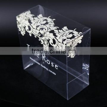 custom color printed plastic folding box ;custom PET plastic folding tab lock tuck top printing box