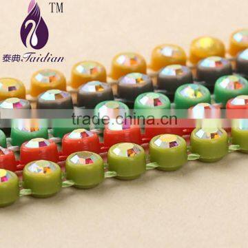 Rhinestone Dress Trim,ss8 ab Rhinestone Banding