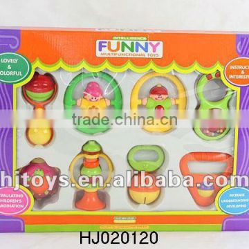 children's funny toy,hand rattle 8 pcs