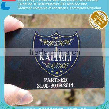 High End Black Anodized Stainless Steel Metal Member Card photo-3