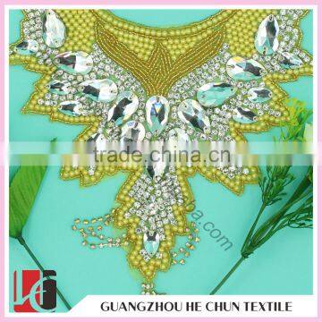 HC-0152 China Wholesale Sewing DIY Rhinestone Appliques Collar Trimming Quality Choice photo-3