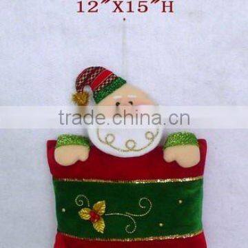 santa snowman hold cushion