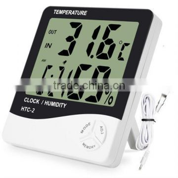 Digital Thermometer With LCD Display HTC--2 for room or outroom