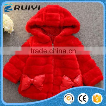 kids frozen red fur hooded jacket