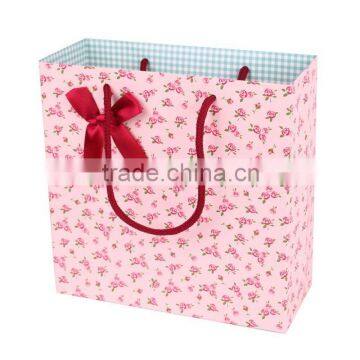 For sweet girls paper bag paper bag gift bag shopping paper bag low price customized logo