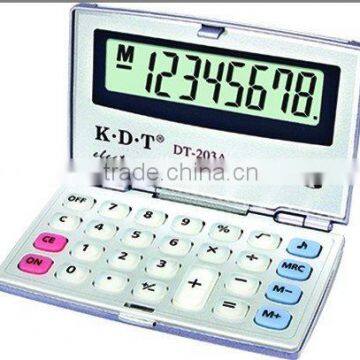 12 digits foldable electronic calculator DT-203A