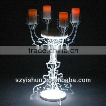 Customized acrylic candelabra for sale cheap