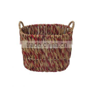 Round Water Hyacinth Baskets With Handles, Storage Water Hyacinth Baskets, Laundry Baskets, Natural Material With Good Price photo-3