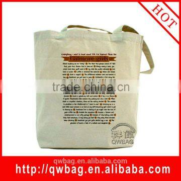 Advertising For Shopping Reusable High Quality Cotton Canvas Tote Bag