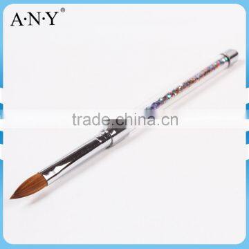 ANY Nail Art Acrylic Nails Building Glitter Handle Nail Kolinsky Acrylic Brush