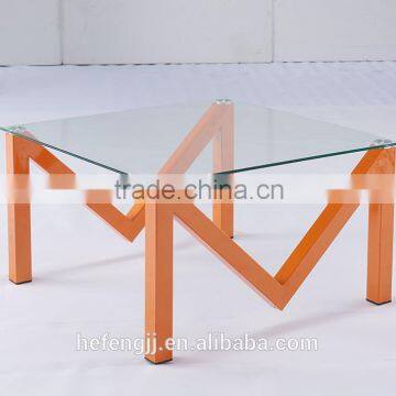 Modern high quality M-design Glass top coffee table cheap