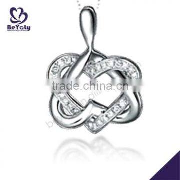 2015 hot sale 925 sterling silver gemstone pendant necklace for woman