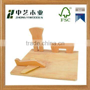 Made in China eco-friendly assembled unfinished natural color small wooden plane square toys