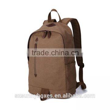 China Manufacturers Hidden Compartment Day Backpack Cotton Softback Leisure School Bag