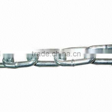 Normal Welded Point Q235 Galvanized Chain,Korean Standard Zinc Plated Chain Iron Link Chain