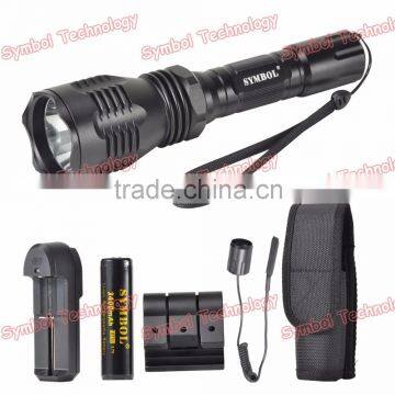 Symbol High quality Aluminum rechargeable LED flashlight portable led torch